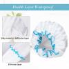 G2PLUS Waterproof Shower Caps, 2-Pack, Double-Layer, 32 cm view 3