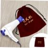 FOMIYES 3-Piece Flannel Hair Dryer Storage Bags with Drawstring view 3