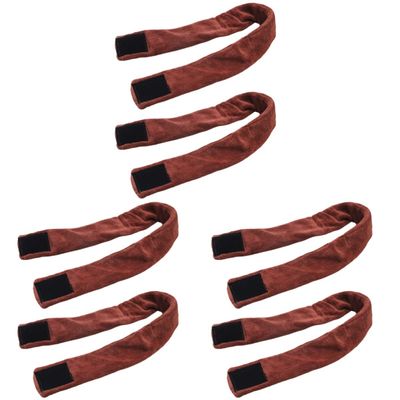 FOMIYES 6-Piece Absorbent Hair Towel Headbands, Coffee