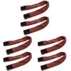 FOMIYES 6-Piece Absorbent Hair Towel Headbands, Coffee view 1
