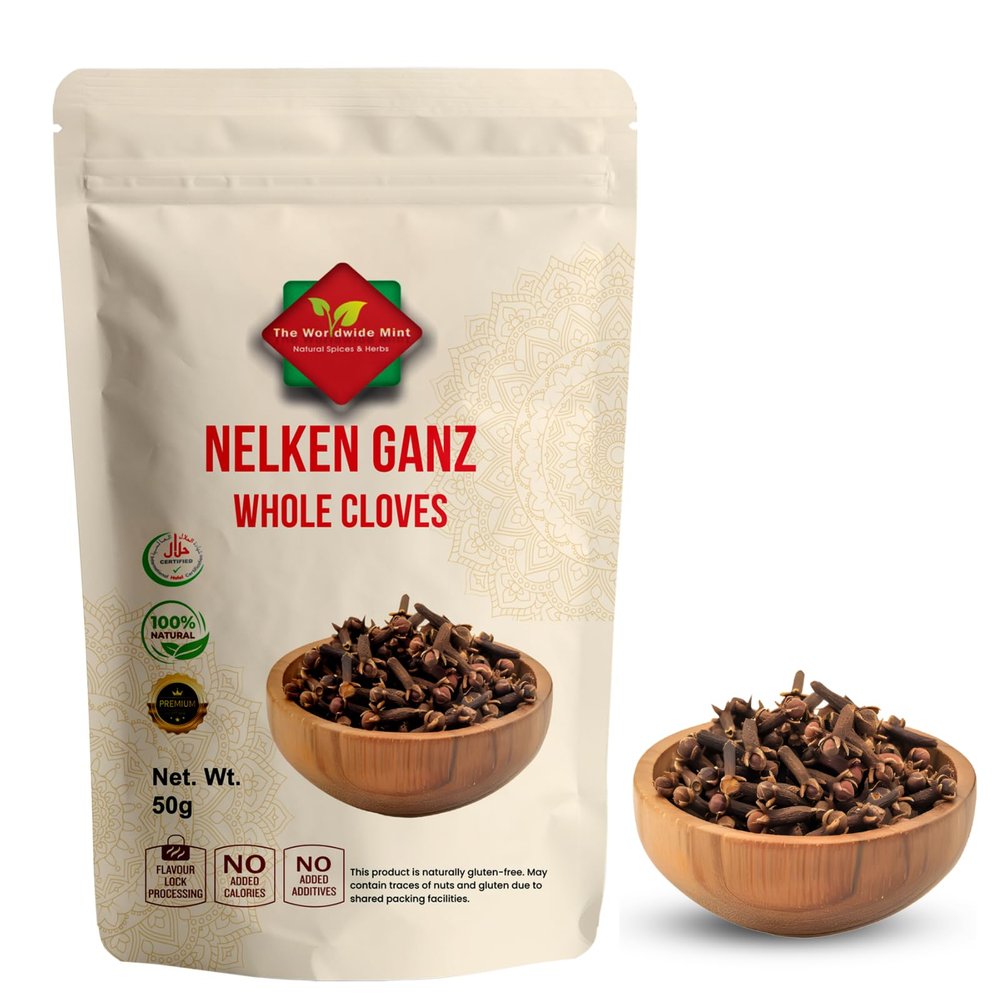 Whole Cloves 50 g | Premium Quality | Sun-Ripened | From Indonesia | Gluten-Free | Non-GMO | No Additives | No Preservatives