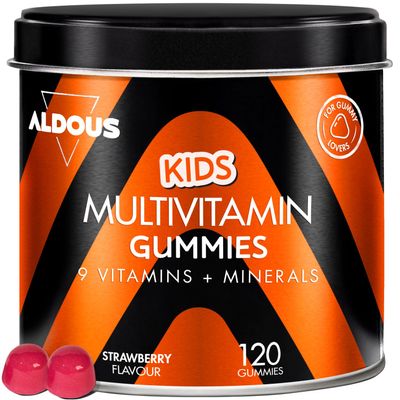 Multivitamin Gummies for Children – 120 Strawberry-Flavored Gummies
