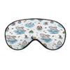 Hand-Drawn Happy Shark Swim Sleep Eye Mask for Men, Women, Teens, and Kids view 1
