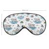 Hand-Drawn Happy Shark Swim Sleep Eye Mask for Men, Women, Teens, and Kids view 2