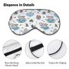 Hand-Drawn Happy Shark Swim Sleep Eye Mask for Men, Women, Teens, and Kids view 3