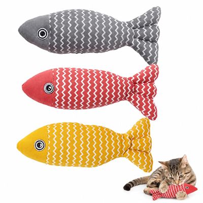 3-Pack Catnip Fish Toys