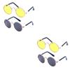 POPETPOP Motorcycle Goggles for Dogs, 2-Pack Pet Sunglasses view 1