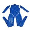 Blue Full-Body Latex Rubber Catsuit view 1