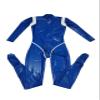 Blue Full-Body Latex Rubber Catsuit view 3