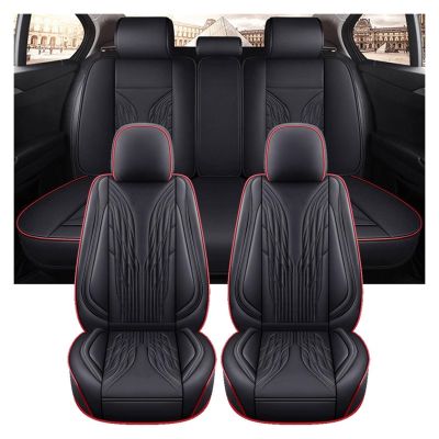 Universal Waterproof Faux Leather Car Seat Cover Set for Haval F7, Color 6