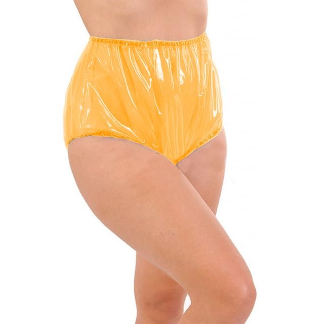 Adult Baby Men's Sissy PVC Bloomer Shorts with Skirt