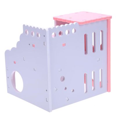 POPETPOP Two-Story Hamster House with Two Ladders