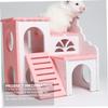POPETPOP Two-Story Hamster House with Two Ladders view 4