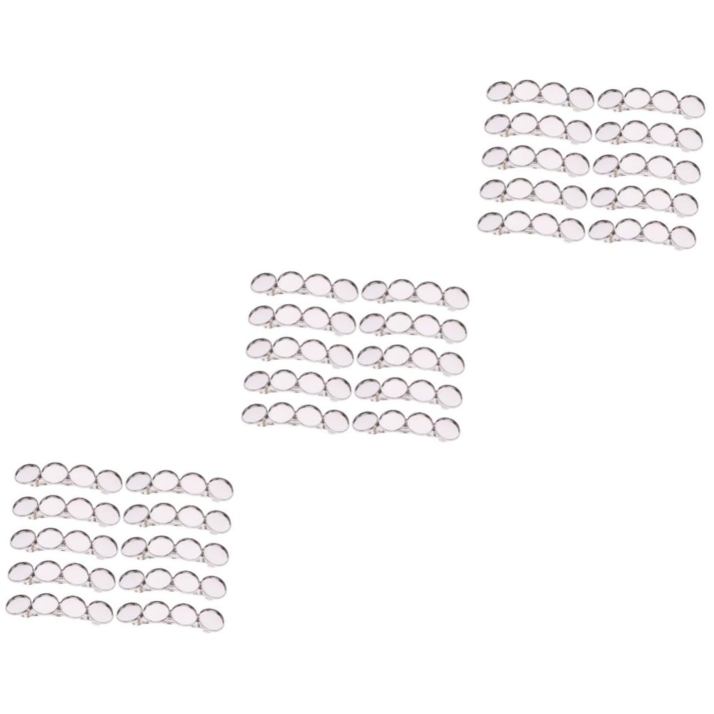 FOMIYES 30-Piece Silver-Tone Feather Hair Clips for DIY Hair Accessories