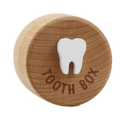 GSHLLO Wooden Tooth Fairy Box for Lost Teeth