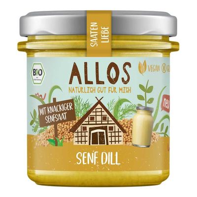 Allos Saatenliebe Mustard Seeds, Mustard & Dill, 135 g, Pack of 12