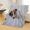 Jack Russell Terrier Flannel Fleece Blanket, 150 x 200 cm, 3D Plush Throw view 3