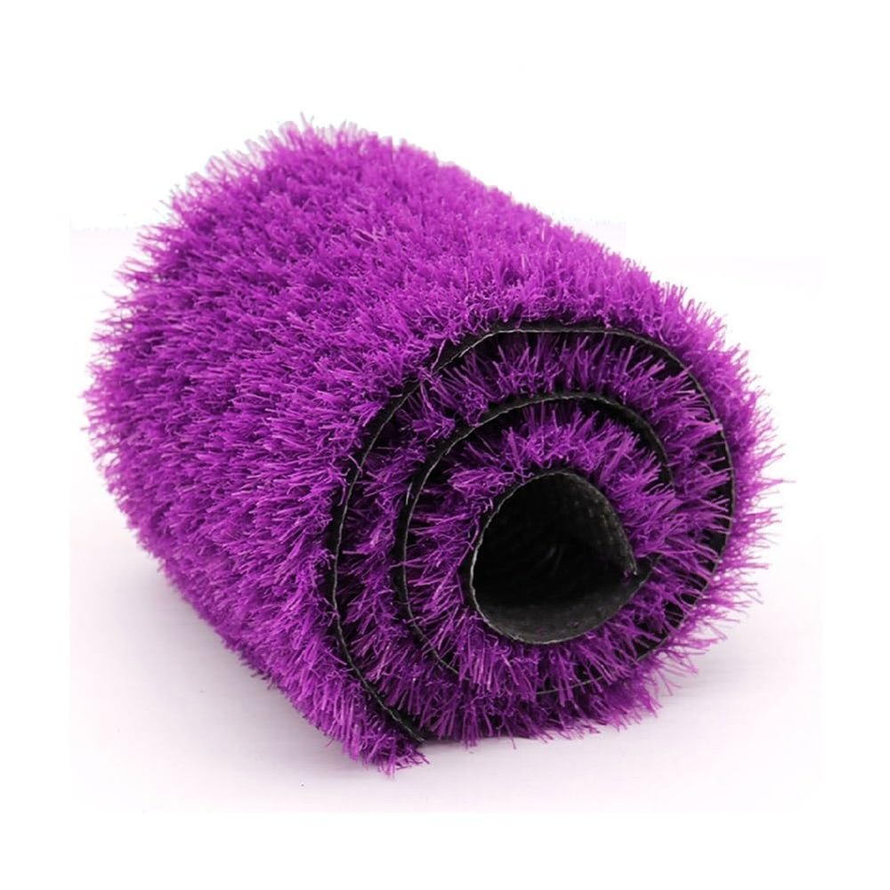 pujindu 3 cm Outdoor Artificial Grass Rug, Purple, 59 x 157 in