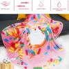 SLDAGe Round Donut Plush Blanket for Kids, 80 cm view 2