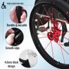 UYSELA 1 Pair 24-Inch Silicone Wheelchair Pushrim Covers, Non-Slip, Wear-Resistant, Blue view 4