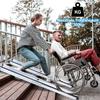 Vigevee Telescoping Wheelchair Ramp, 105–183 cm, Adjustable Aluminum Ramp, 300 kg Capacity view 2
