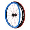 UYSELA Wheelchair Push Rim Covers, 1 Pair, Silicone Handrim Protectors, Blue, 24 in view 1