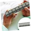 GLEAVI Stylish Pill Organizer, 7 Compartments, 2-Pack, Lightweight Plastic Case for Travel view 4