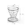 NITVIA 5 cm × 5 cm Spring Holder for Steamed Eggs, 2.0 mm view 2