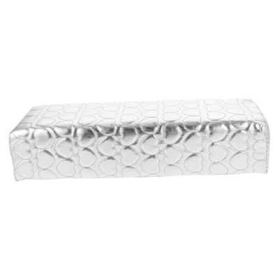 White PU Leather Nail Hand Rest, Portable and Comfortable