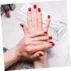 White PU Leather Nail Hand Rest, Portable and Comfortable view 3