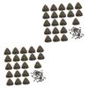 ibasenice 2 Sets Corner Protectors for Jewelry Boxes, Retro Zinc Alloy Furniture Corner Guards, Burr-Free Bronze, 20 Pieces per Pack * 2 view 1
