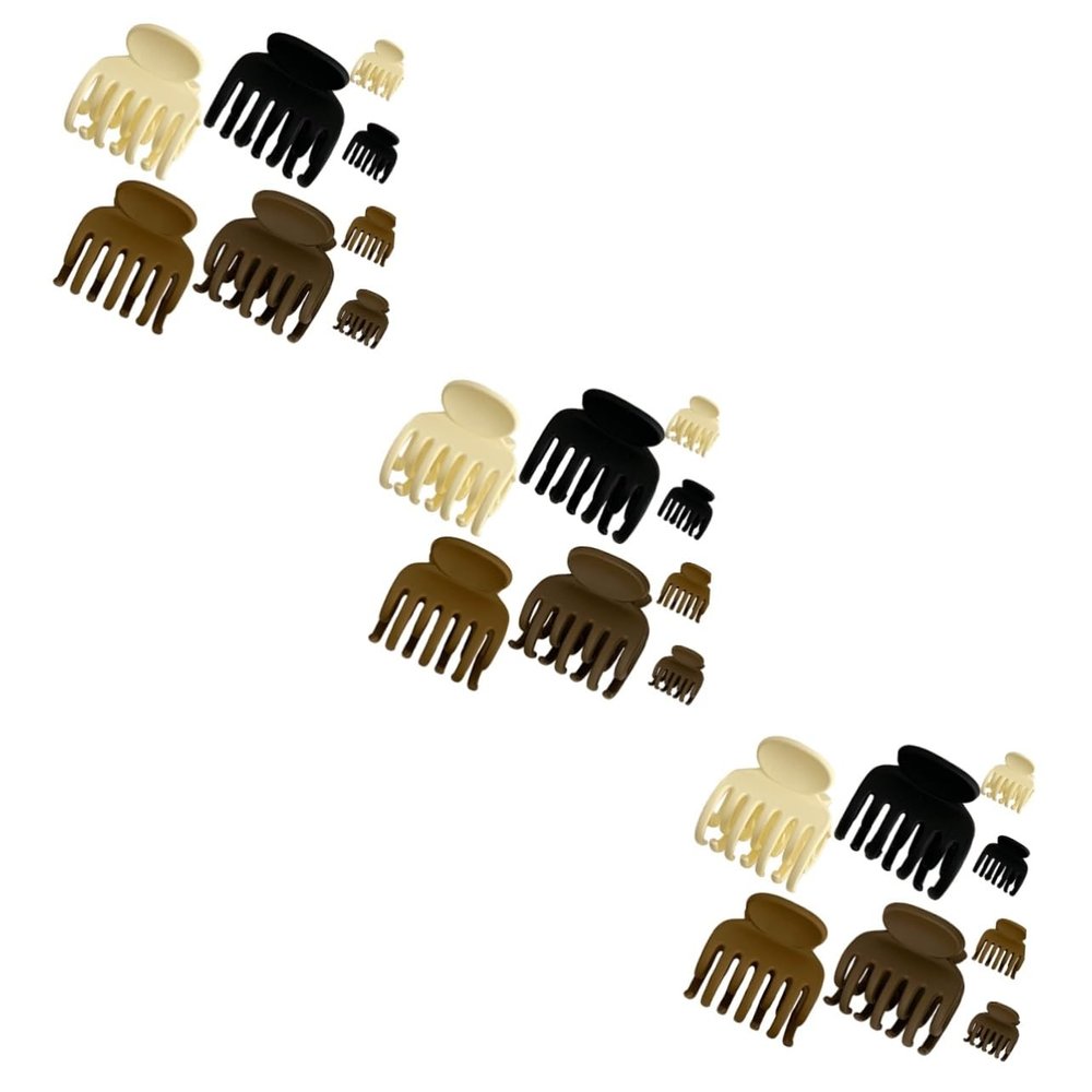 FRCOLOR 24-Piece Hair Clips for Thick and Thin Hair