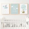 Dream Big Little One Nursery Wall Art, Canvas Print, 30 x 40 cm, Color 6, Unframed view 2