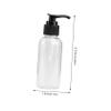 minkissy 5-Piece Black Press Pump Bottles, Empty Refillable Travel Bottles for Shower Gel view 2