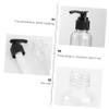 minkissy 5-Piece Black Press Pump Bottles, Empty Refillable Travel Bottles for Shower Gel view 4