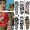 Full-Arm Temporary Tattoo, Waterproof Floral Design view 3