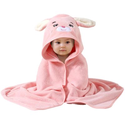 Fulenyi Baby Hooded Bath Towel, Animal Design, 31.5 x 31.5 in
