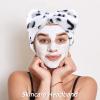 VELSCRUN Hair Band, Makeup and Face-Washing Headband, Leopard Print, White Microfiber, One Size, Unisex view 4