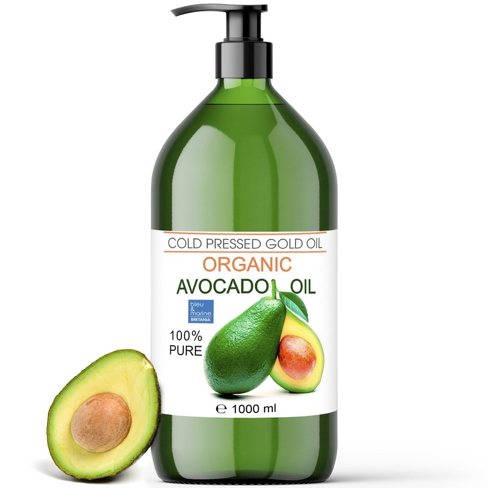 Organic Avocado Oil, 100% Pure, Cold-Pressed, 1,000 ml