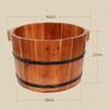 SilteD Foot Bath and Sauna Bucket, Handmade Wooden Foot Relaxation Barrel view 2