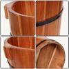 SilteD Foot Bath and Sauna Bucket, Handmade Wooden Foot Relaxation Barrel view 3