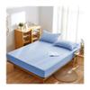 100% Cotton Fitted Sheet with Elastic, 120 x 200 + 15 cm, Blue B view 1