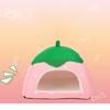 Banana Pet Cat Bed, Soft Covered Cat House for Sleeping, Playing and Resting view 4