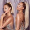 Long Straight Ponytail Hair, Synthetic Heat-Resistant Extensions, 22–34 Inches, Wrap-Around Hairpiece for Women view 3