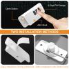 2-Piece Refrigerator Lock, No-Drill Cabinet Lock with Code, Childproof Window Security for Refrigerators, Cabinets and Windows, White view 4