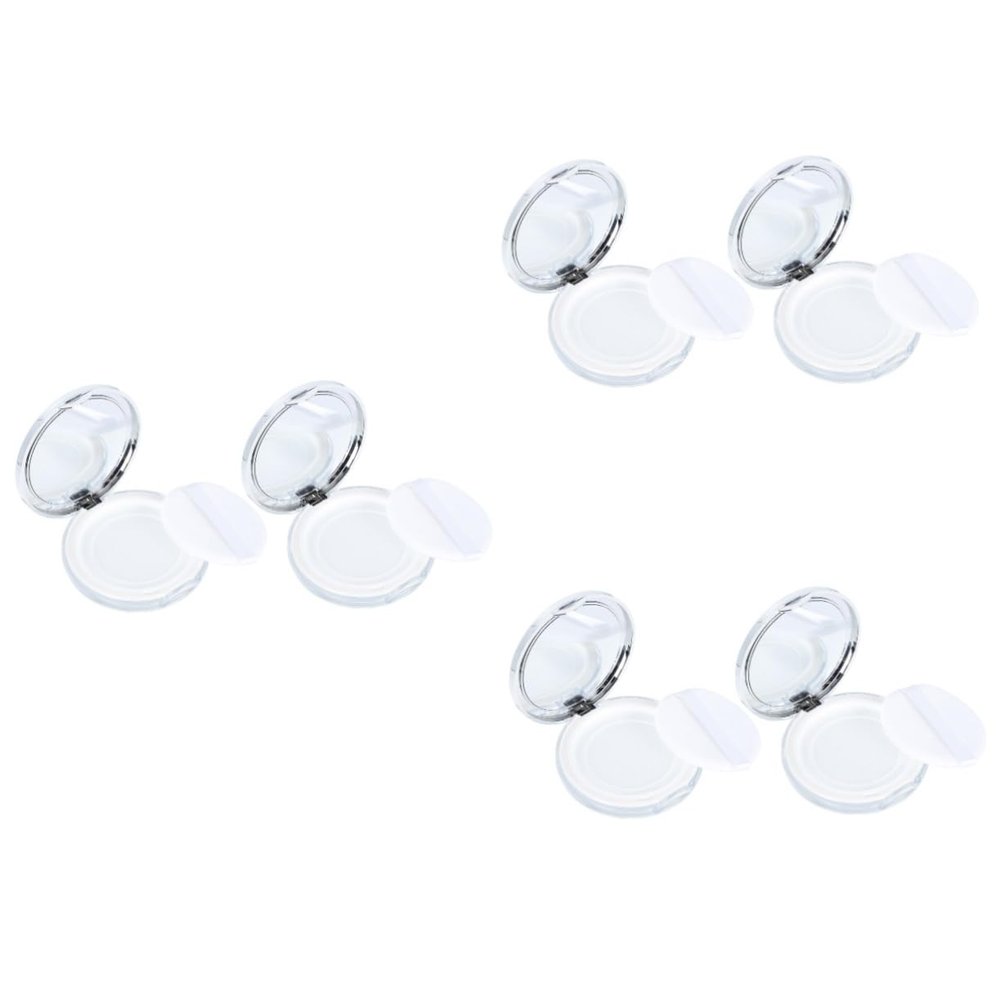 FRCOLOR 6-Pack Empty Loose Powder Compacts with Mirrors