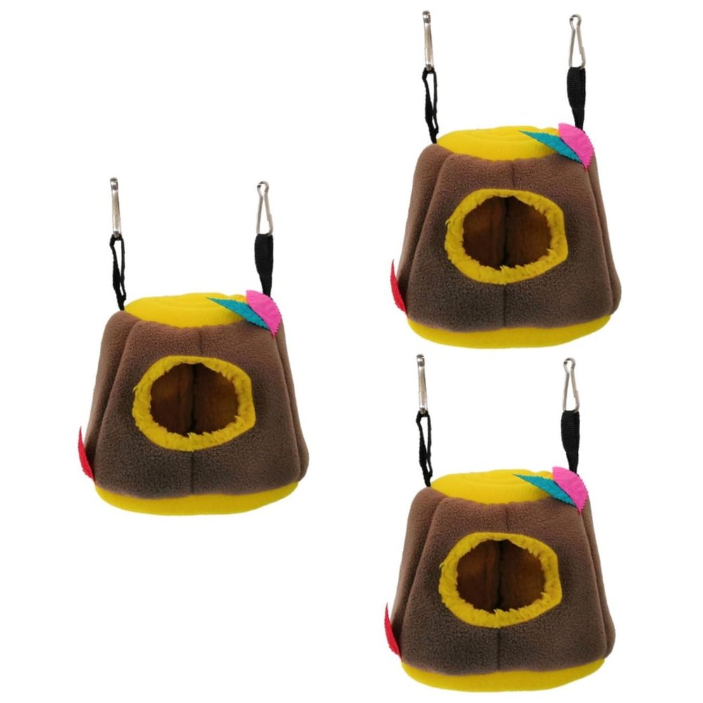 POPETPOP 3-Pack Small Hanging Beds for Hamsters and Guinea Pigs