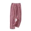 FaroLy Postoperative Women's Pants with Zipper, Warm Recovery Pajamas for People with Disabilities, Bedridden or Elderly (Red, XL) view 1