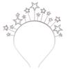CEALXHENY Disco Ball Headband for Women with Rhinestone Stars view 1