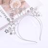 CEALXHENY Disco Ball Headband for Women with Rhinestone Stars view 2